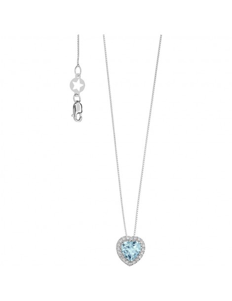 Comete Gioielli Comete Gioielli | Azzurra Prestige | Collana in Oro 750‰ con Diamanti e Acquamarina | GLQ 289
