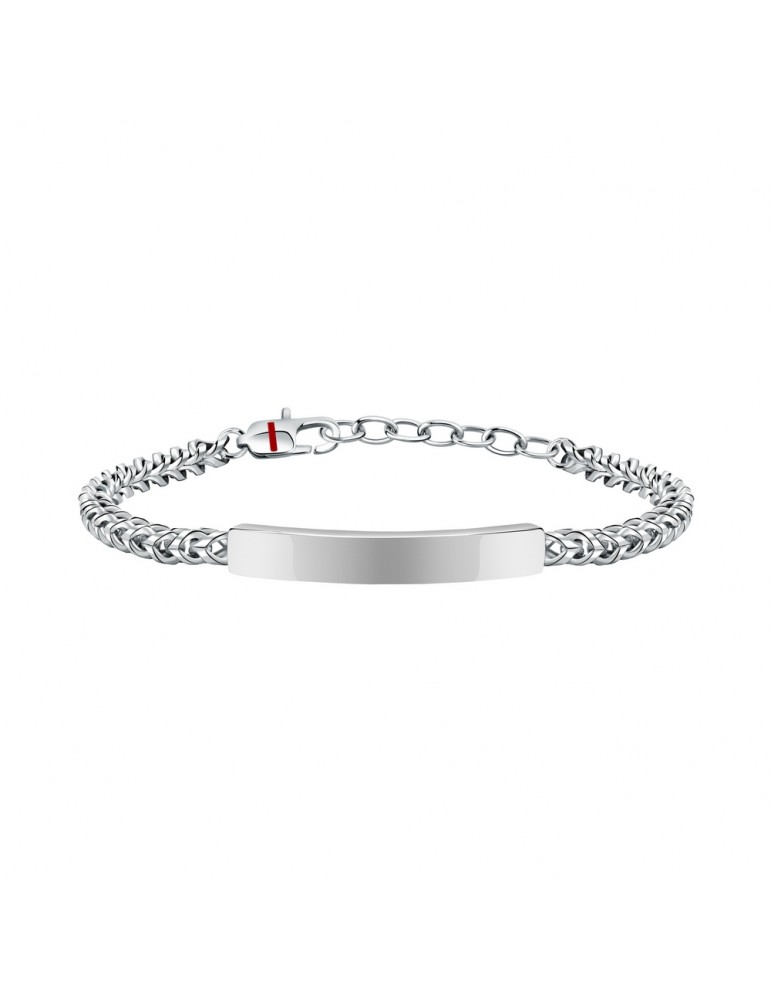Sector | Basic | Bracciale in acciaio con targhetta | SZS105