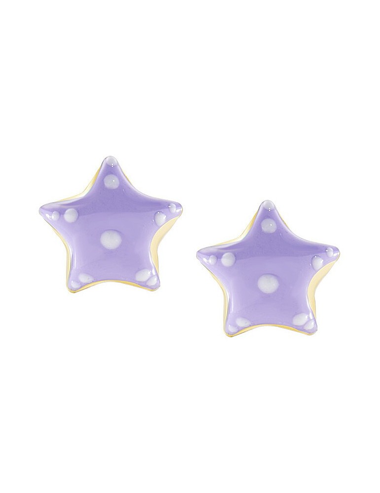 Amen | Junior | Orecchini in argento 925‰ dorato con stelle smaltate | ORJSTGLI3