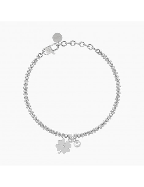Kidult | Style 41 | Bracciale in acciaio con sfere e quadrifoglio | 732332