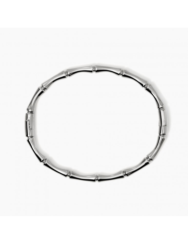 Kidult  | Style 20 | Bracciale rigido effetto bambù in acciaio 316L | 831059