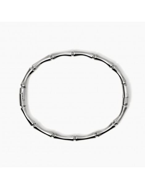 Kidult  | Style 20 | Bracciale rigido effetto bambù in acciaio 316L | 831059