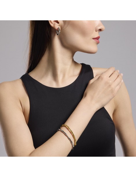 Kidult  | Style 20 | Bracciale rigido effetto bambù in acciaio 316L | 831059