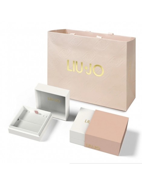 Liu-Jo | Orecchini a cerchio torchon in acciaio 316L con perle sintetiche | LJ2851