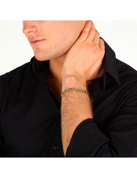 Sector | Basic | Bracciale in acciaio con finitura dorata | SZS149