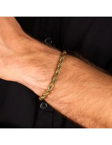 Sector | Basic | Bracciale in acciaio con finitura dorata | SZS149