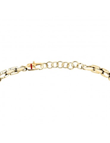 Sector | Basic | Bracciale in acciaio PVD dorato | SZS167