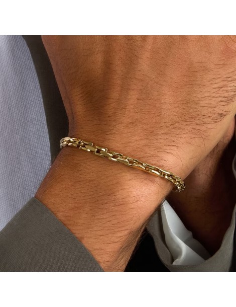 Sector | Basic | Bracciale in acciaio PVD dorato | SZS167