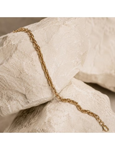 Sector | Basic | Bracciale in acciaio PVD dorato | SZS167