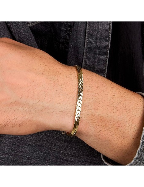 Sector | Basic | Bracciale in acciaio PVD dorato | SZS138