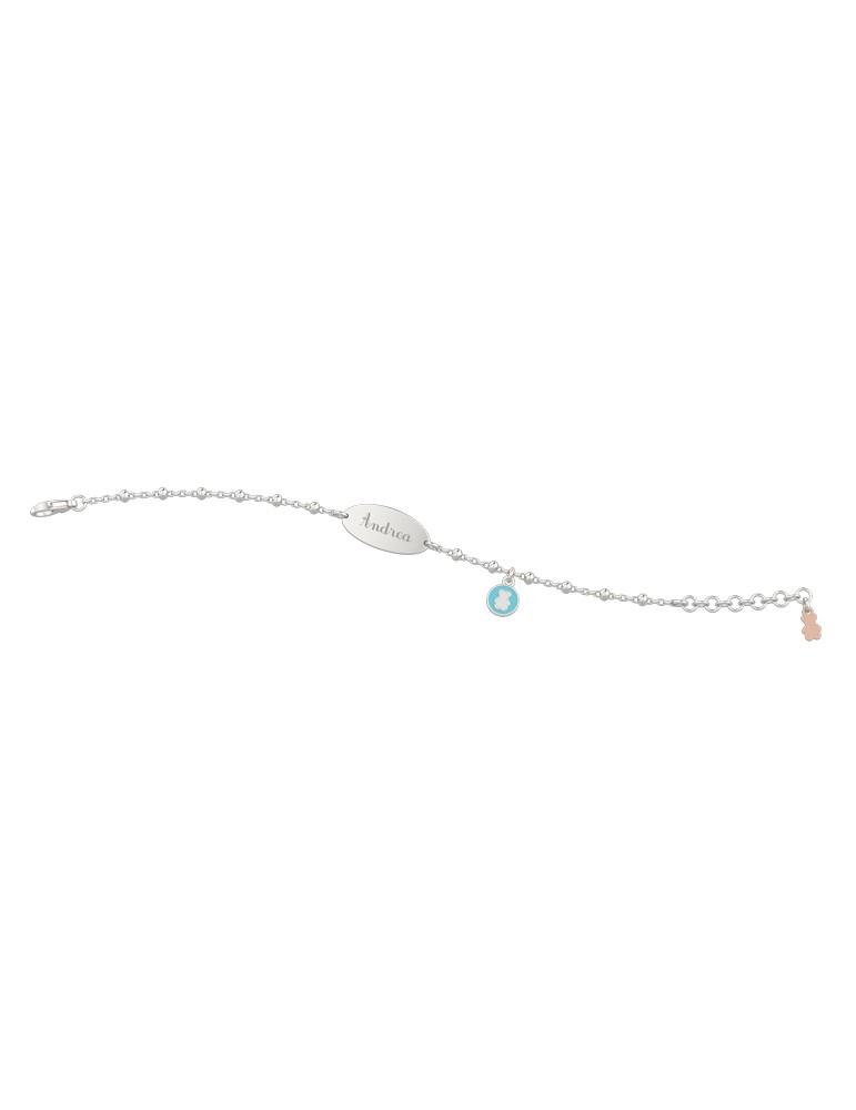 Nanan | Nanàn Bijou | Bracciale in argento 925‰ con targhetta | NAN0063