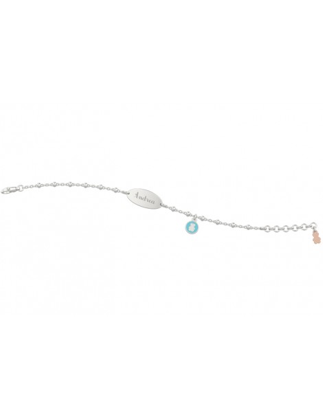Nanan | Nanàn Bijou | Bracciale in argento 925‰ con targhetta | NAN0063